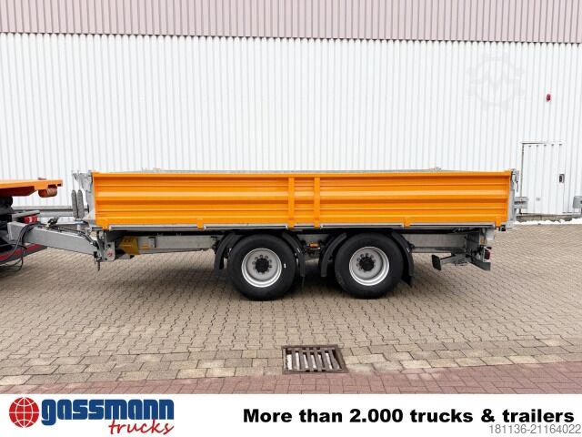 Dreiseitenkipper Anhänger  DTD 18 Schwebheim, Rampenschacht, Verzinkt