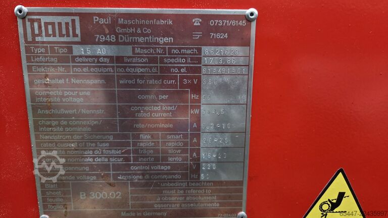 Querschnittsäge KAPÓWKA PAUL 15 A0 Paul 15 a0