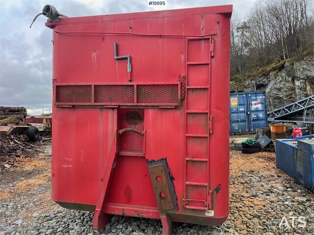 Construction equipment CMT 47M3 wood chip container w/ tarpaulin
