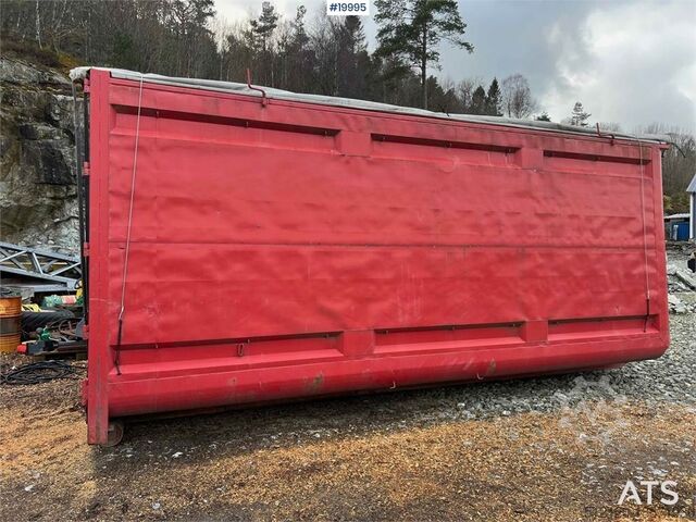Construction equipment CMT 47M3 wood chip container w/ tarpaulin