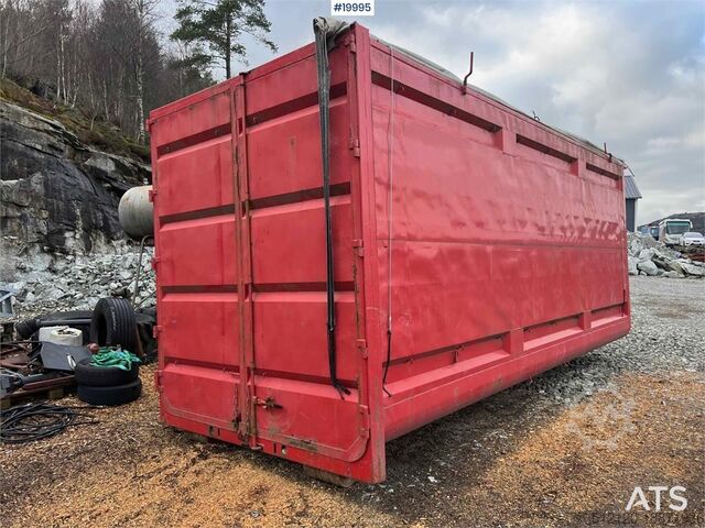 Construction equipment CMT 47M3 wood chip container w/ tarpaulin