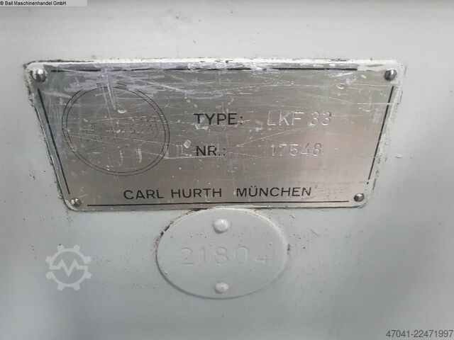 Spline Shaft Milling Machine HURTH LKF 33
