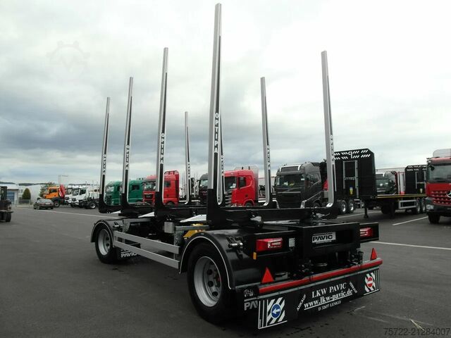 Holztransporter PAVIC HTA 20 62Z 2-Achs Kurzholz Anhänger 22,5" HTA 2...