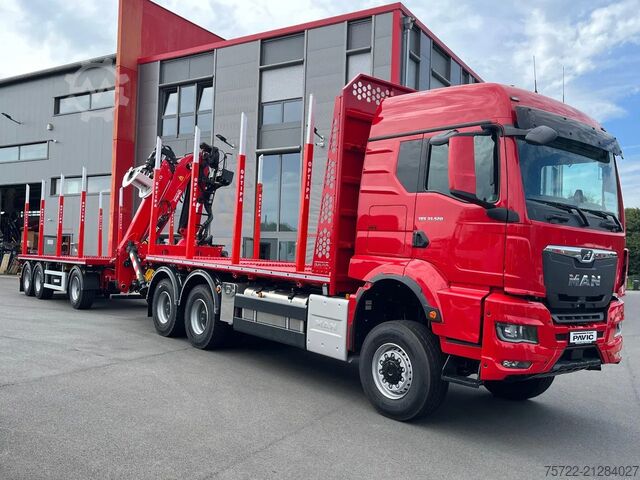 Holztransporter MAN TGS 33.540 6x6 BB Kurzholz Plattform Epsilon