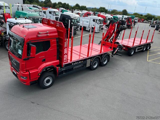 Holztransporter MAN TGS 33.540 6x6 BB Kurzholz Plattform Epsilon