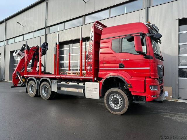 Holztransporter MAN TGS 33.540 6x6 BB Kurzholz Plattform Epsilon