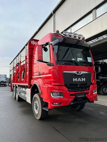 Holztransporter MAN TGS 33.540 6x6 BB Kurzholz Plattform Epsilon