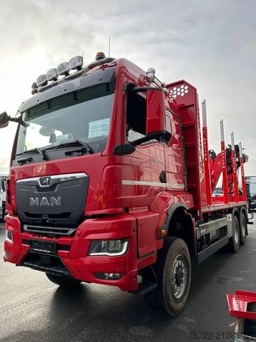 Holztransporter MAN TGS 33.540 6x6 BB Kurzholz Plattform Epsilon