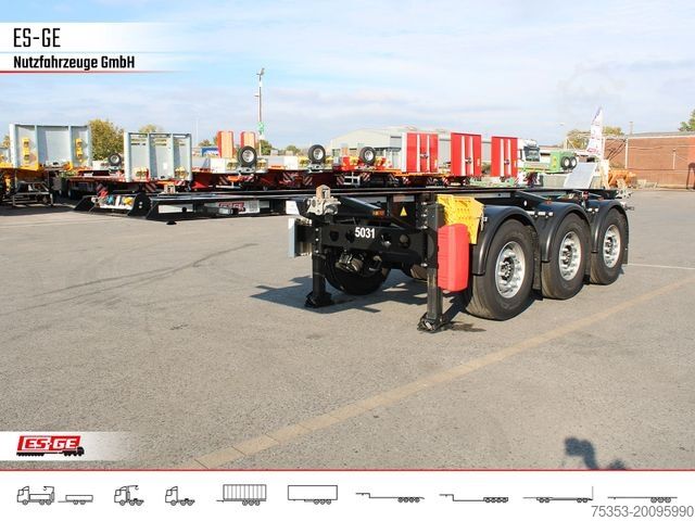 Swap body semitrailer KRONE Box Liner 3-Achs-Containerchassis 20'