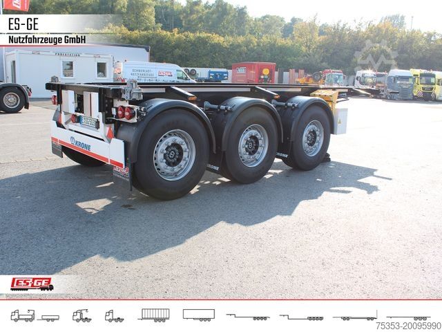 Swap body semitrailer KRONE Box Liner 3-Achs-Containerchassis 20'