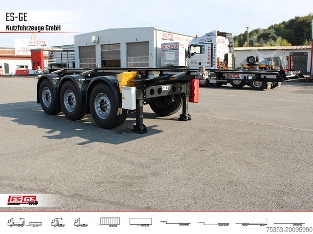Swap body semitrailer KRONE Box Liner 3-Achs-Containerchassis 20'