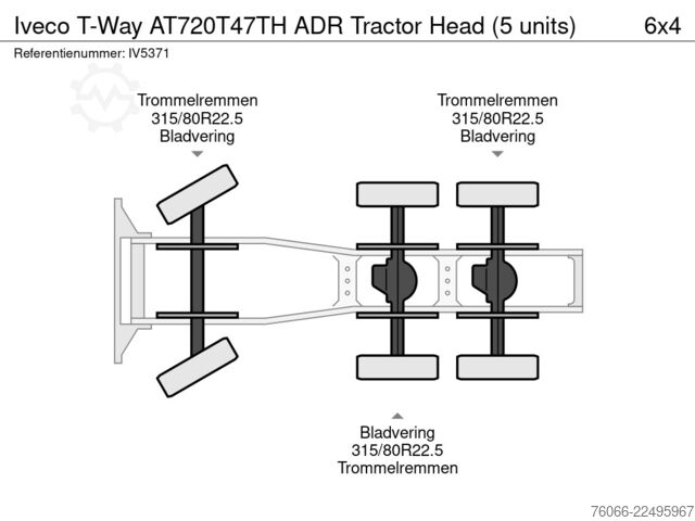 Standard-SZM Iveco T-Way AT720T47TH ADR Tractor Head (5 units)