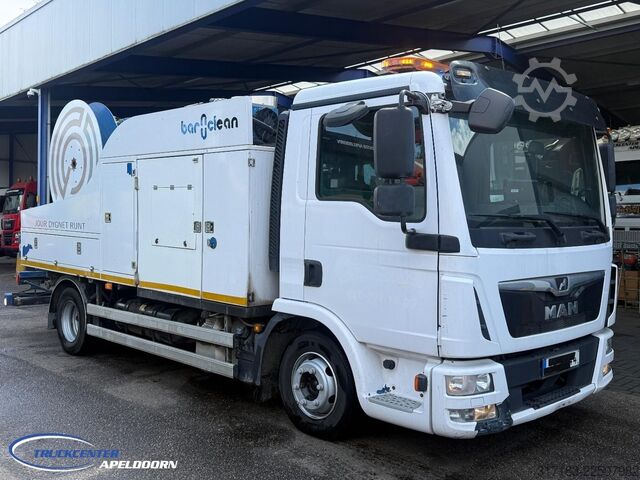 Vacuum truck MAN TGL 12.250 Bar O Clean Opbouw, 2x drukpomp, 768...