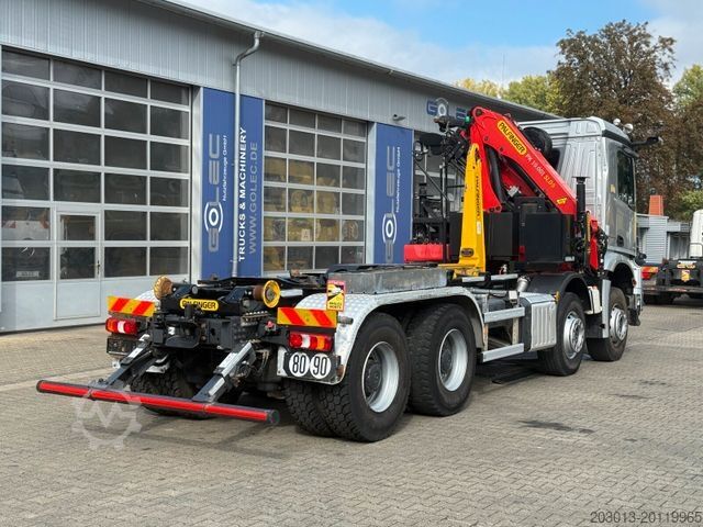 Abrollkipper MERCEDES-BENZ Arocs 3246 8x4 Abrollkipper Kran Palfinger 19001