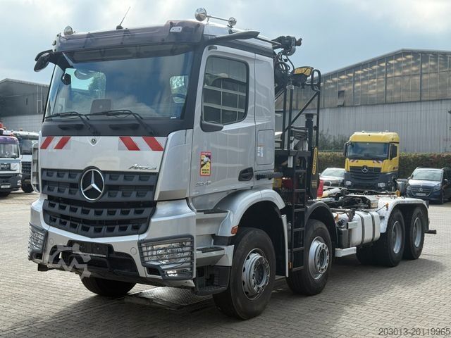 Abrollkipper MERCEDES-BENZ Arocs 3246 8x4 Abrollkipper Kran Palfinger 19001