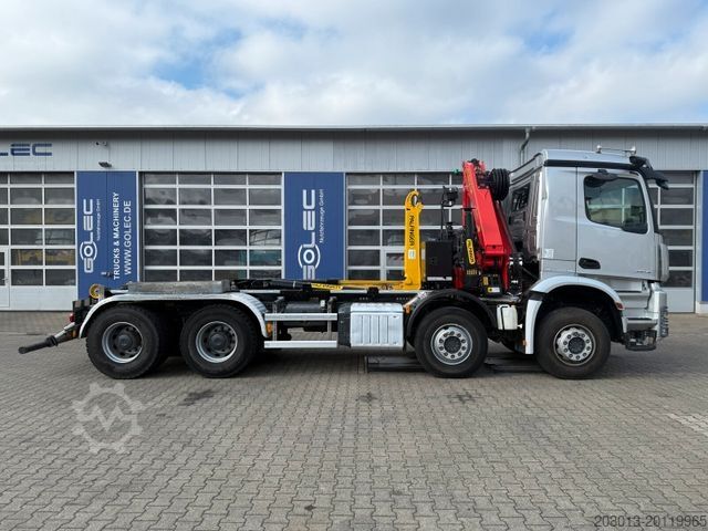 Abrollkipper MERCEDES-BENZ Arocs 3246 8x4 Abrollkipper Kran Palfinger 19001