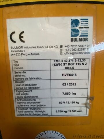 Four-way side loader forklift Baumann DK 8.5