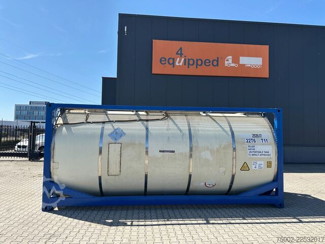 Tank container CIMC 20FT ISO 25.040L / UN PORTABLE  T11 / 2.5Y + CS...