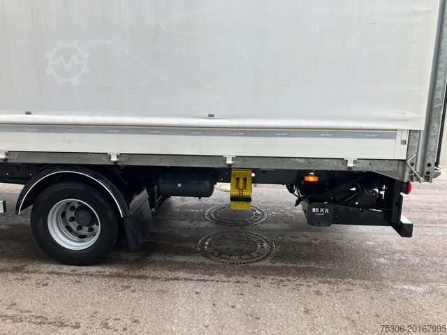 Flatbed truck with tarp DAF FA LF 260 12t Spier Pritsche Plane LBW