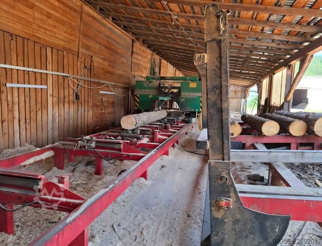 Komplettes Sägewerk (stationär) Mebor no wravor Wood-mizer HTZ 1200