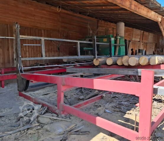 Komplettes Sägewerk (stationär) Mebor no wravor Wood-mizer HTZ 1200