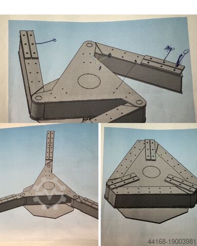 Welding turntable, turntable, welding table ART Drehtisch 6500 Kg Durchmesser variabel bis 4500mm