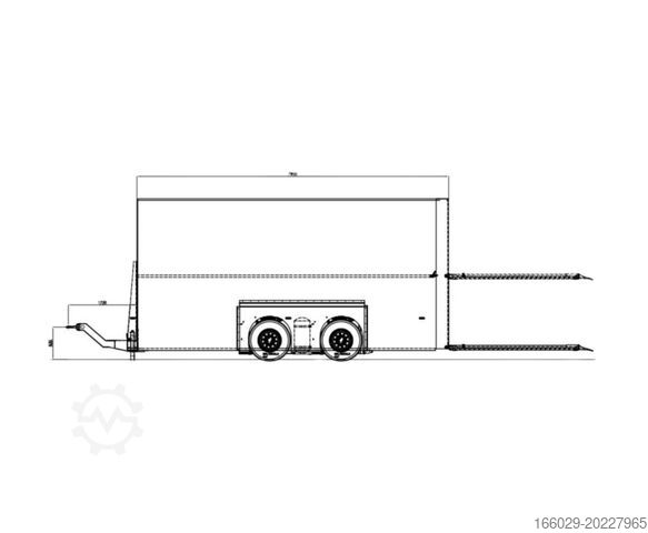 Box trailer Burgers Doppelstock Anhänger 80% mehr Laden!