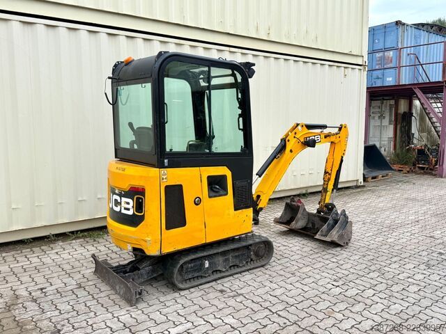 Minibagger JCB 15C-1 / 1.455 H /  3 x Löffel / Kabine