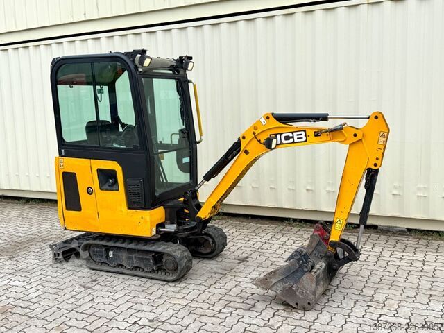 Minibagger JCB 15C-1 / 1.455 H /  3 x Löffel / Kabine