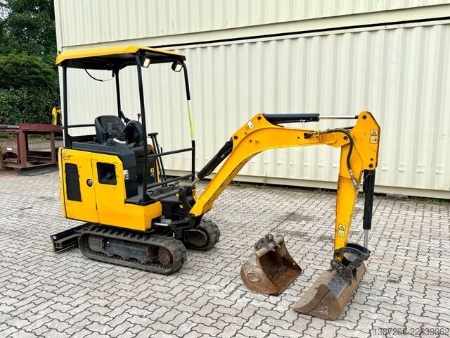 Mini excavator JCB 15C-1 / 789 H / 2 x Löffel