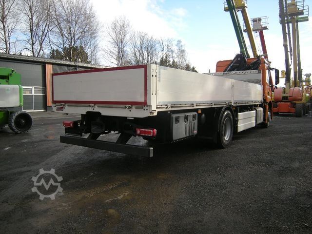 Flatbed truck MERCEDES-BENZ ACTROS 1830, Pritsche mit Kran HIAB X-HIDUO 092B
