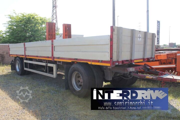 Open trailer bartoletti rimorchio cassona sponde 2assi usato