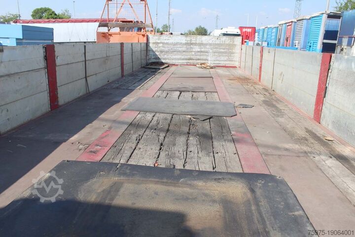 Open trailer bartoletti rimorchio cassona sponde 2assi usato