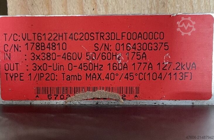 Frequenzumrichter 90kW Danfoss VLT 6122