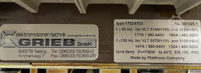 Frequenzumrichter 90kW Danfoss VLT 6122