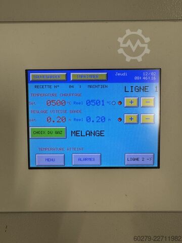 Vier Glühdurchläufe IKEO TAPIS