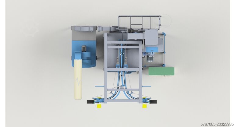 Hakenstrahlmaschine mit 5 Turbinen Kovo Staněk TZNZ 5