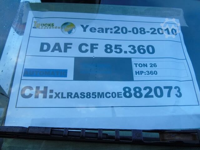 Suitcase DAF CF 85.360 + DHOLLANDIA  LOADLIFT