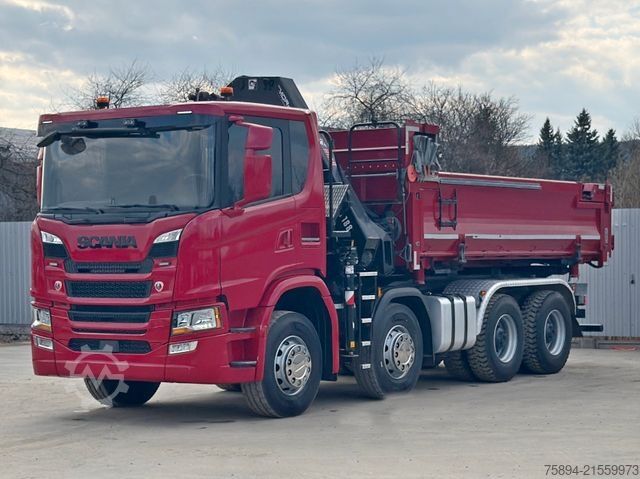 Kipper LKW SCANIA G 450 Kipper*HIAB X - HIDUO 188 * 8x4*TOPZUSTAND
