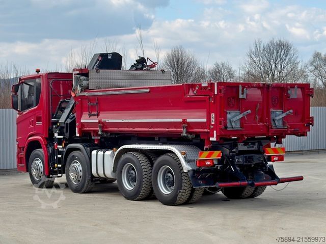 Kipper LKW SCANIA G 450 Kipper*HIAB X - HIDUO 188 * 8x4*TOPZUSTAND