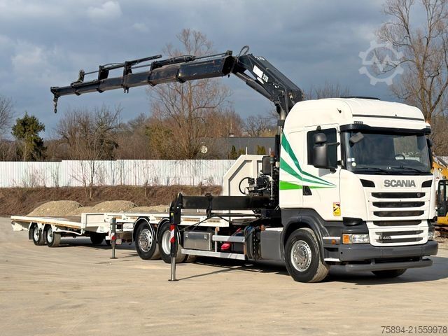 Autokran SCANIA R 440 * HIAB 330 - 5 + FUNK + Anhänger! 6x2