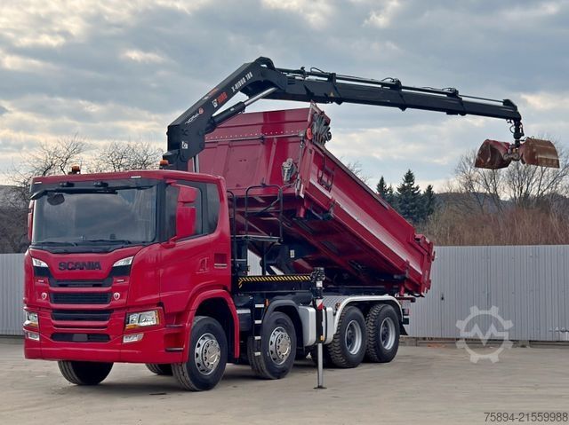 Autokran SCANIA G 450 Kipper*HIAB X - HIDUO 188 * 8x4*TOPZUSTAND