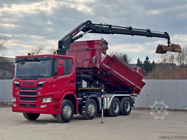 Autokran SCANIA G 450 Kipper*HIAB X - HIDUO 188 * 8x4*TOPZUSTAND