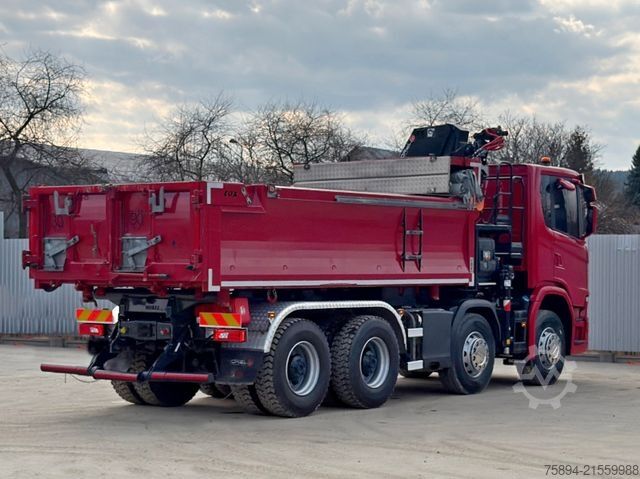 Autokran SCANIA G 450 Kipper*HIAB X - HIDUO 188 * 8x4*TOPZUSTAND