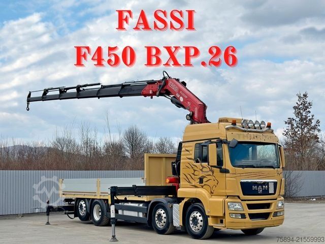 Autokran MAN TGS 35.480* FASSI F450 BXP.26 + FUNK* TOPZUSTAND