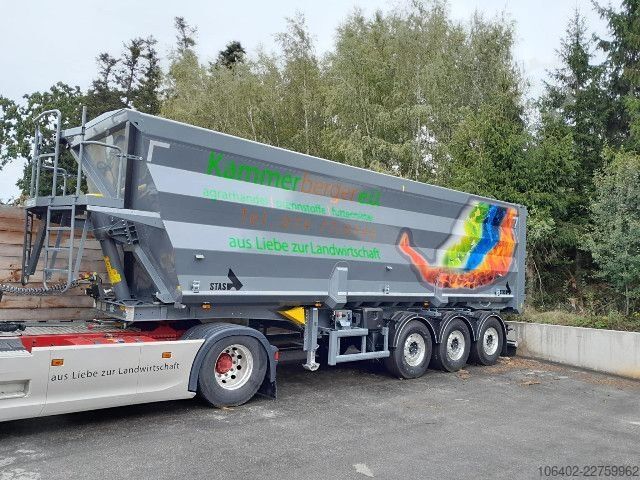 Tipper semitrailer STAS S300CX Stahlmulde 50cbm FERROSTAR, Neu ohne Zulass