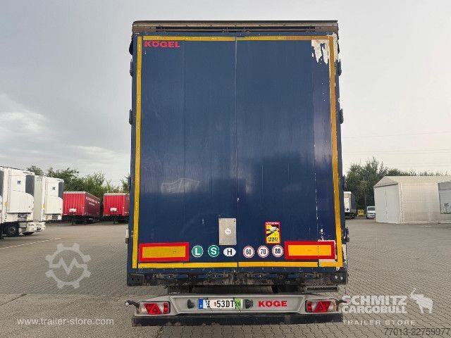 Open semitrailer with tarp Kögel Curtainsider Mega