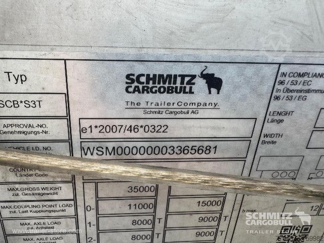 Open semitrailer with tarp Schmitz Cargobull Curtainsider Standard