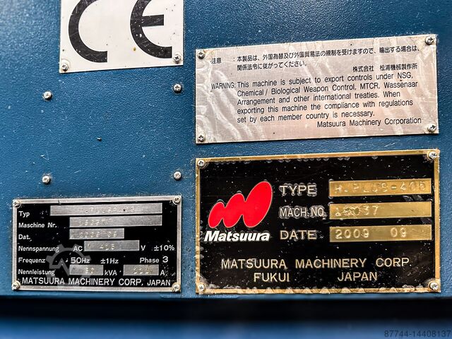 Bearbeitungszentrum Matsuura H-Plus 405 / PC-12
