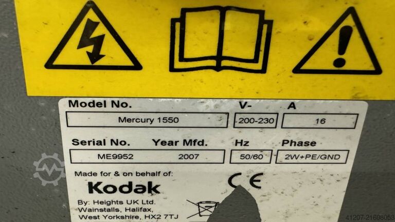 CTP-Anlage Kodak Mercury 1550